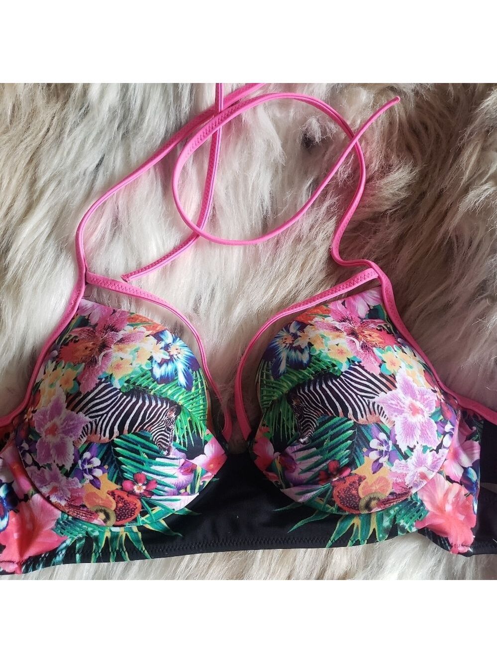 Jungle Print Bikini Bra Top 🦓